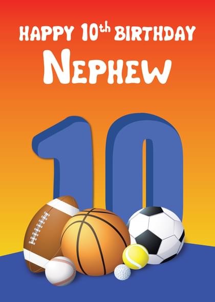 Send this &quot;Sports and Praising Birthday&quot; Birthday card w/ your own handwriting by mail directly from Signed. No need to leave your house. Do it all online for $7.99!