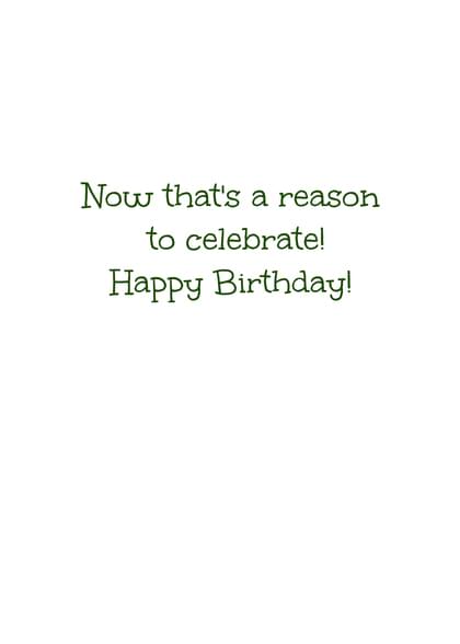 Now that's a reason to celebrate! Happy Birthday!