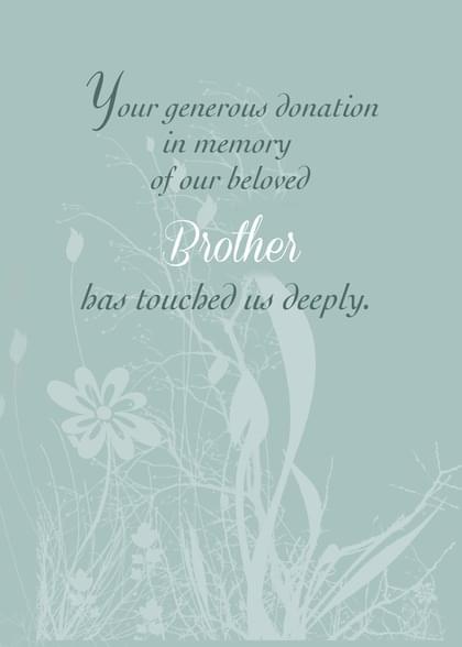 Send this "Flowers" Thank You (Other) card w/ your own handwriting by mail directly from Signed. No need to leave your house. Do it all online for $7.99!