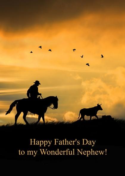 Cowboys Father's Day Card with your own Handwriting. Stephanie Laird ...