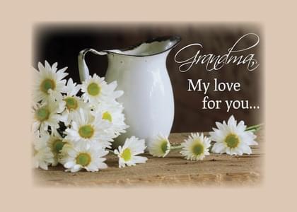 Send this "Daisies" Grandparent's Day card w/ your own handwriting by mail directly from Signed. No need to leave your house. Do it all online for $7.99!