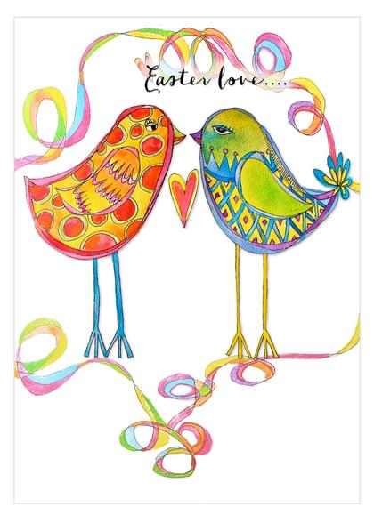 Send this "Birds" Easter card w/ your own handwriting by mail directly from Signed. No need to leave your house. Do it all online for $7.99!