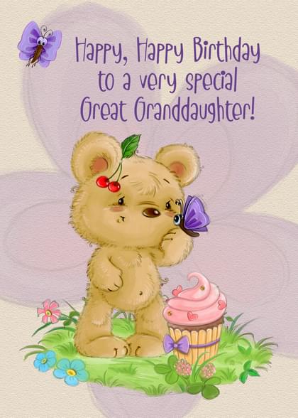 Send this "Cupcakes and Teddy Bears" Birthday card w/ your own handwriting by mail directly from Signed. No need to leave your house. Do it all online for $7.99!
