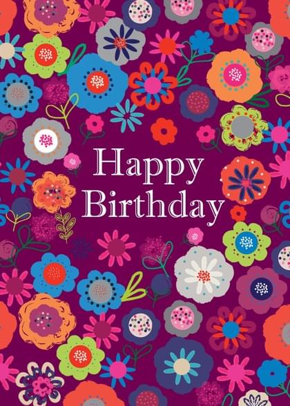 Send this "Floral Print" Birthday card w/ your own handwriting by mail directly from Signed. No need to leave your house. Do it all online for $7.99!