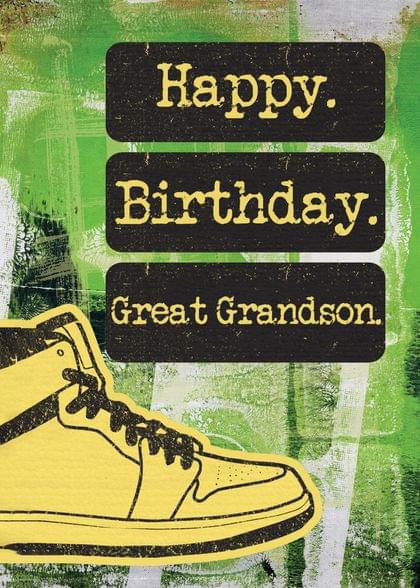 Happy. Birthday. Great Grandson.