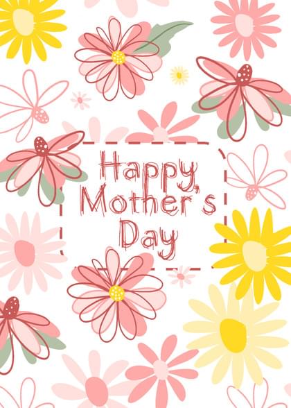 Send this "Daisies and Pink" Mother's Day card w/ your own handwriting by mail directly from Signed. No need to leave your house. Do it all online for $7.99!