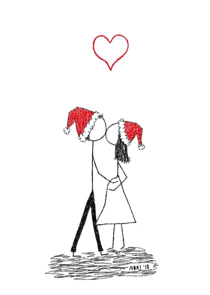 Send this "Baby and Romantic" Seasons Greetings / Happy Holidays card w/ your own handwriting by mail directly from Signed. No need to leave your house. Do it all online for $7.99!