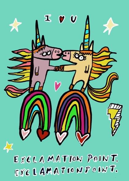 Send this "Unicorns" I Love You card w/ your own handwriting by mail directly from Signed. No need to leave your house. Do it all online for $7.99!
