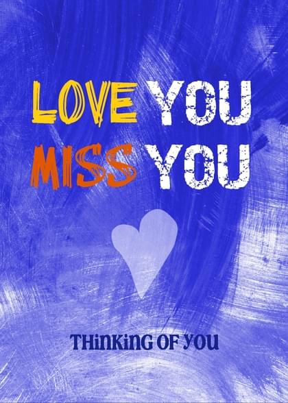 Send this "Missing You Birthday" Thinking Of You card w/ your own handwriting by mail directly from Signed. No need to leave your house. Do it all online for $7.99!