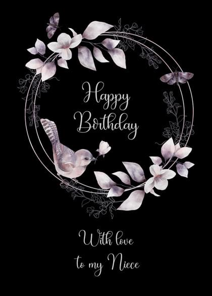 Happy Birthday With love to my Niece