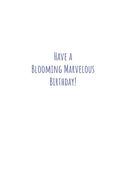 HAVE A BLOOMING MARVELOUS BIRTHDAY!