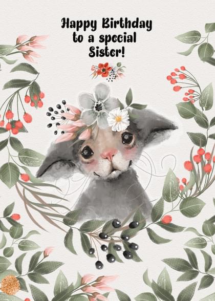 Happy Birthday to a special Sister!