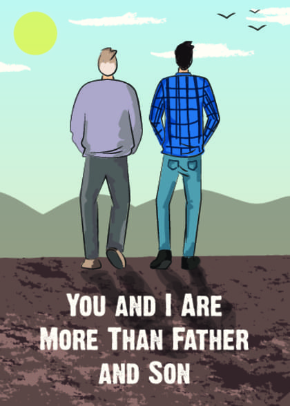 Send this "Manly and Father" Father's Day card w/ your own handwriting by mail directly from Signed. No need to leave your house. Do it all online for $7.99!