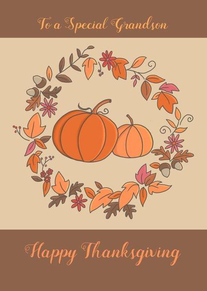 Send this "Pumpkins" Thanksgiving card w/ your own handwriting by mail directly from Signed. No need to leave your house. Do it all online for $7.99!