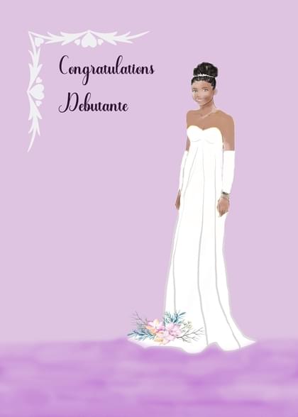 Send this "Dress" Debutante Ball card w/ your own handwriting by mail directly from Signed. No need to leave your house. Do it all online for $7.99!