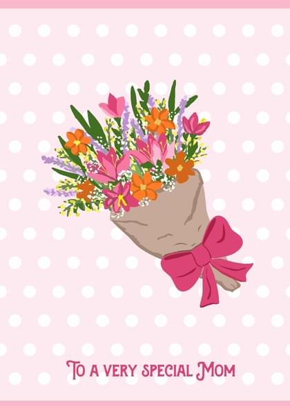 Send this "Bouquet Of Flowers and Simply Happy Birthday" You're Special card w/ your own handwriting by mail directly from Signed. No need to leave your house. Do it all online for $7.99!