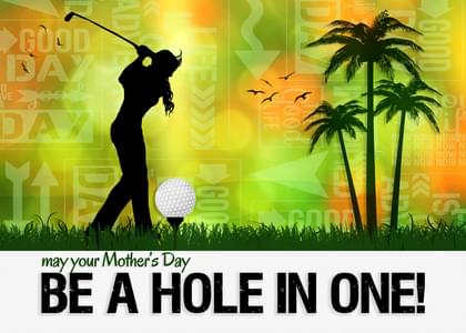 Send this "Golfing and Golf" Mother's Day card w/ your own handwriting by mail directly from Signed. No need to leave your house. Do it all online for $7.99!