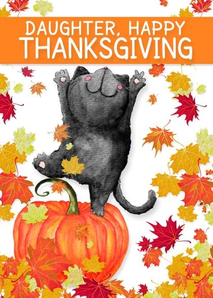 Send this "Cats" Thanksgiving card w/ your own handwriting by mail directly from Signed. No need to leave your house. Do it all online for $7.99!