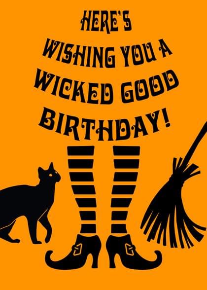 thumbnail image 2 of Have A Wicked Birthday Card - Witch Themed Funny Birthday Card For Women & Friends 2 of 13