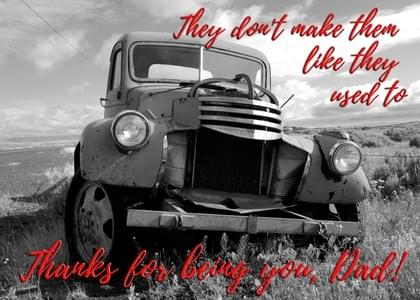 Send this "Old Trucks" You're The Best card w/ your own handwriting by mail directly from Signed. No need to leave your house. Do it all online for $7.99!