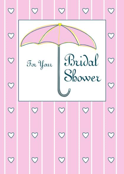Send this "Umbrellas" Bridal Shower card w/ your own handwriting by mail directly from Signed. No need to leave your house. Do it all online for $7.99!