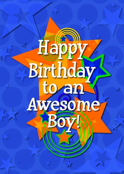 Happy Birthday to an Awesome Boy!