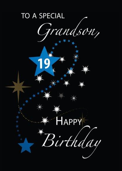 Send this &quot;Stars&quot; Birthday card w/ your own handwriting by mail directly from Signed. No need to leave your house. Do it all online for $7.99!