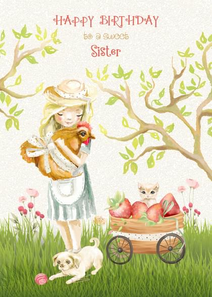 HAPPY BIRTHDAY to a sweet Sister