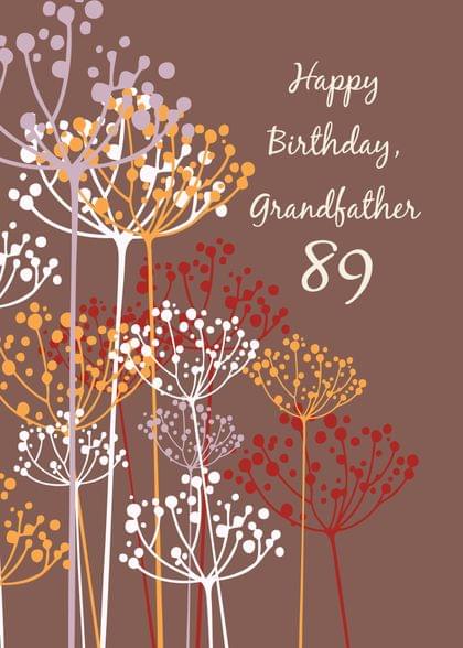 Happy Birthday, grandfather 89