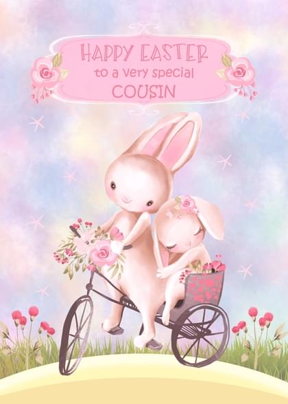 Send this "Bunnies" Easter card w/ your own handwriting by mail directly from Signed. No need to leave your house. Do it all online for $7.99!