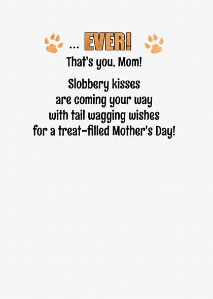 Dogs Mother's Day Card with your own Handwriting. Salon Of Art for ...