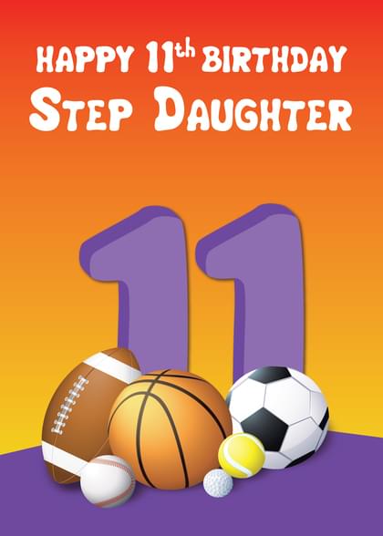 HAPPY 11th BIRTHDAY STEP DAUGHTER