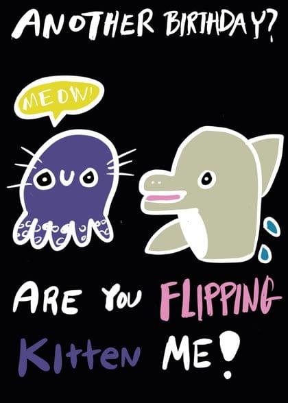 ANOTHER BIRTHDAY? MEOW ARE YOU FLIPPING KITTEN ME!