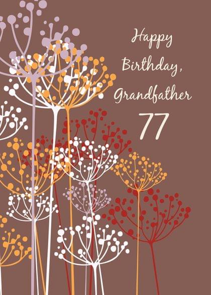 Happy Birthday, grandfather 77