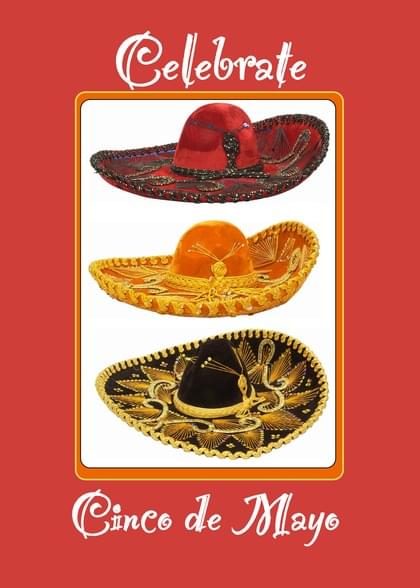 Send this "Sombreros and Mexico" Cinco De Mayo card w/ your own handwriting by mail directly from Signed. No need to leave your house. Do it all online for $7.99!