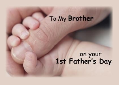 Send this "Baby and Hands" Father's Day card w/ your own handwriting by mail directly from Signed. No need to leave your house. Do it all online for $7.99!