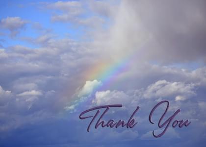 Send this "Rainbows and Simply Happy Birthday" Thank You (General) card w/ your own handwriting by mail directly from Signed. No need to leave your house. Do it all online for $7.99!