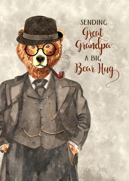 SENDING Great Grandpa A BIG Bear Hug