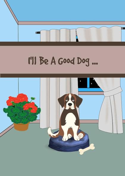 Send this &quot;Dogs&quot; Anniversary (Wedding) card w/ your own handwriting by mail directly from Signed. No need to leave your house. Do it all online for $7.99!