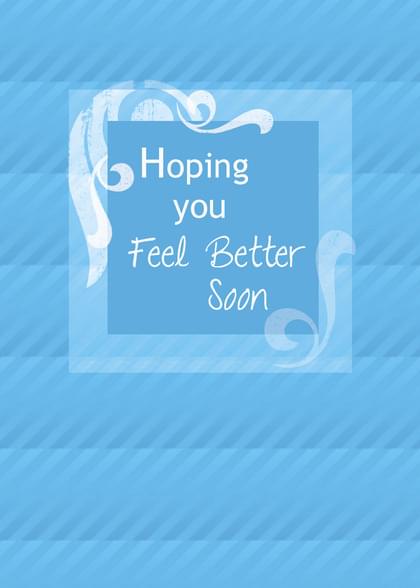 Send this Get Well (General) card w/ your own handwriting by mail directly from Signed. No need to leave your house. Do it all online for $7.99!
