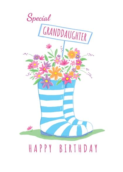 Special GRANDDAUGHTER HAPPY BIRTHDAY