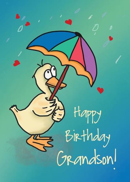 Send this "Ducks and Umbrellas" Birthday card w/ your own handwriting by mail directly from Signed. No need to leave your house. Do it all online for $7.99!