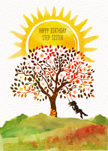 HAPPY BIRTHDAY STEP SISTER