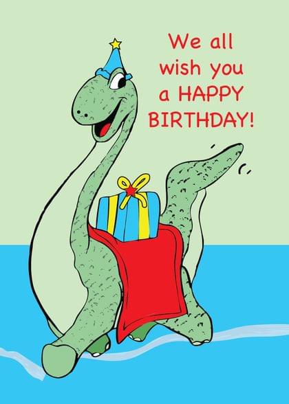 We all wish you a HAPPY BIRTHDAY!