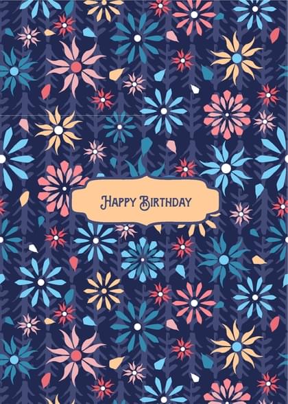 Simply Happy Birthday Birthday Card with your own Handwriting. Annette ...