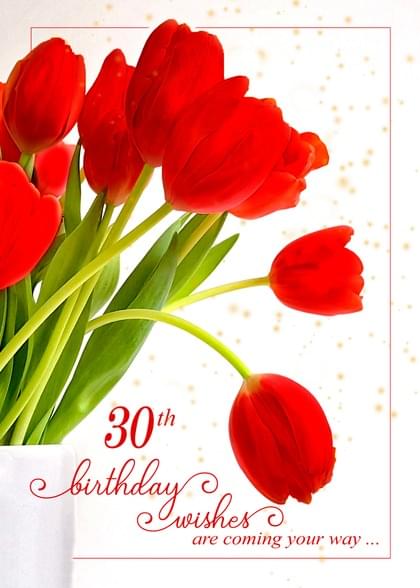 Send this "Tulips" Birthday card w/ your own handwriting by mail directly from Signed. No need to leave your house. Do it all online for $7.99!
