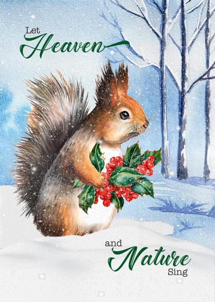 Send this "Squirrels and Snow" Christmas card w/ your own handwriting by mail directly from Signed. No need to leave your house. Do it all online for $7.99!