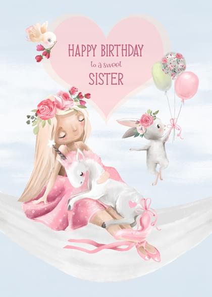 HAPPY BIRTHDAY to a sweet SISTER