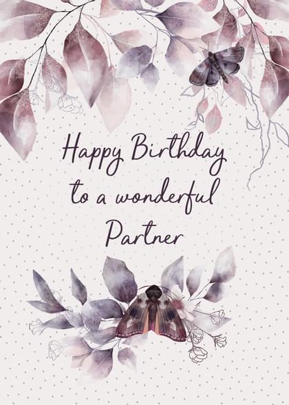 Happy Birthday to a wonderful Partner