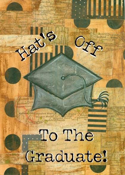 Graduation Caps Graduation (Any) Card with your own Handwriting. Bridget Mc  Kenna for Signed - Card No. 13732